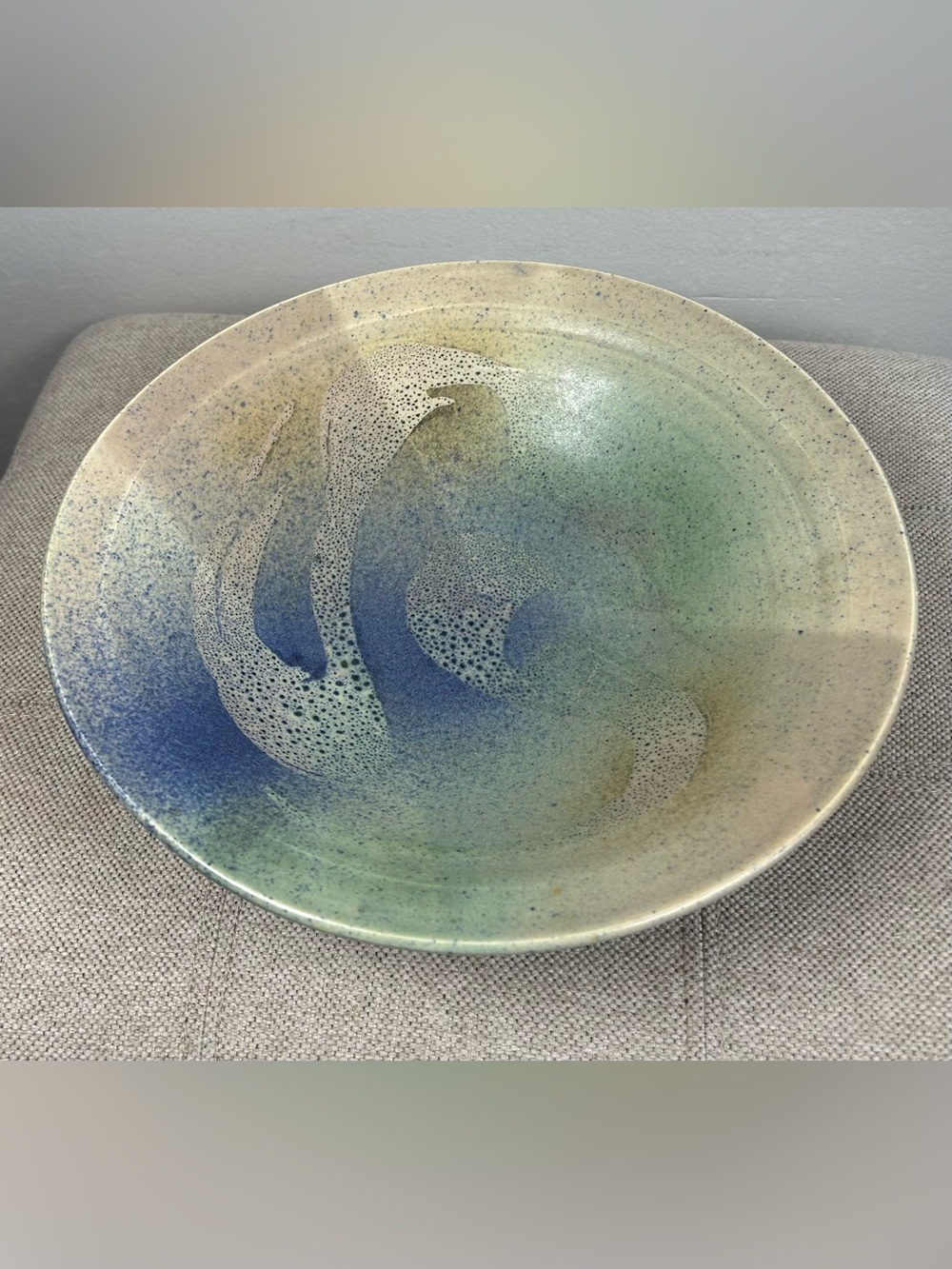 VTG Richard Tanaka Studio Art Pottery Bowl 1994 Canada Stoneware Earthy Glaze
